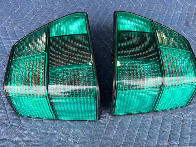 1985-1992 Volkswagen VW Golf Left & Right Green Lens Tail Light Pair OEM #5922EM