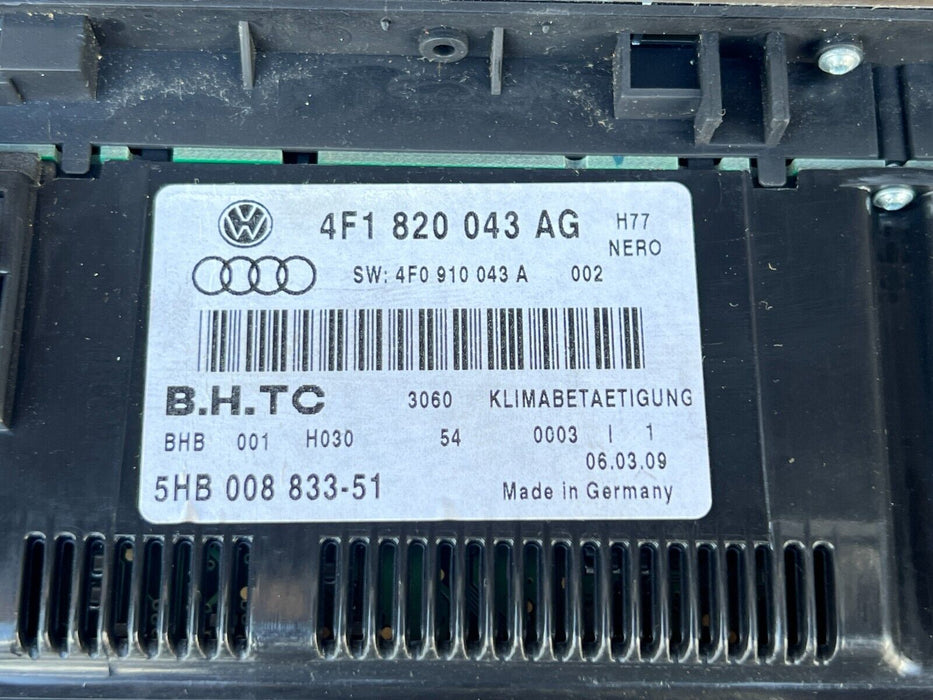 2005-2011 Audi A6 Climate Control HVAC A/C Heat Switch 4F1820043 AG OEM #6SB