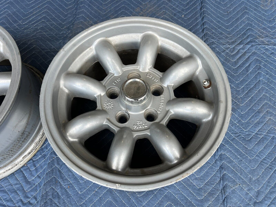 1971-1974 Volvo 140 14" x 7" Aluminum Wheel Rim Pair KBA40138 5x108 OEM #1911EM