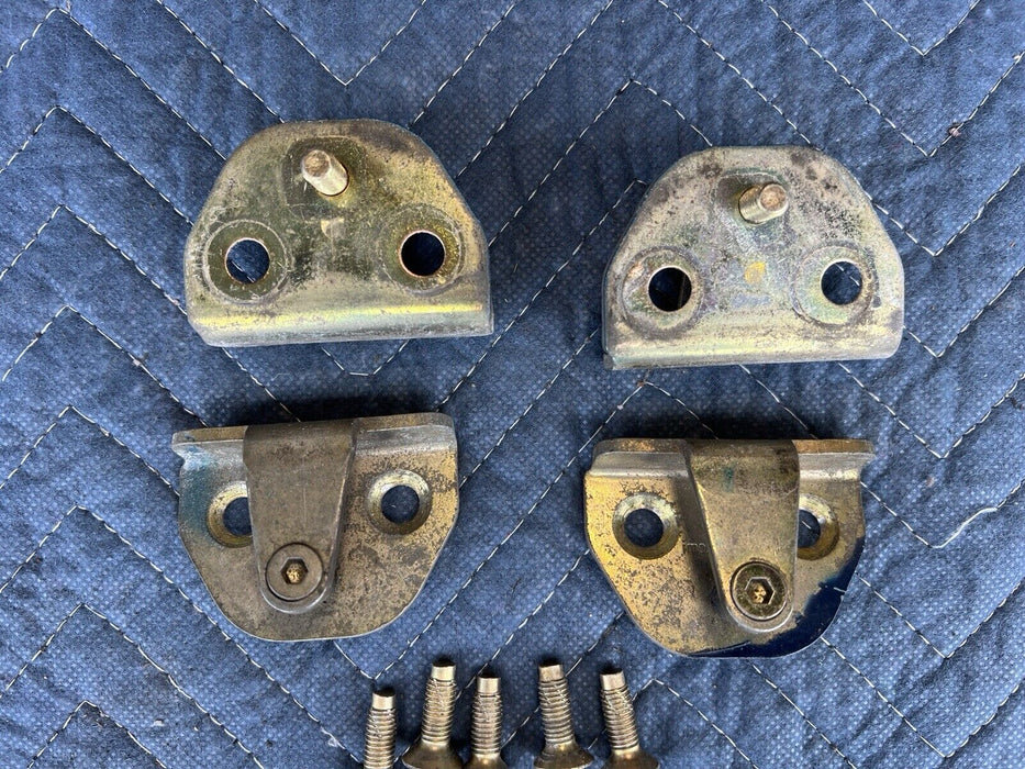 1986-1993 Volvo 240 244 245 Door Striker Plate Set of 4 Latch Catch OEM #3690E