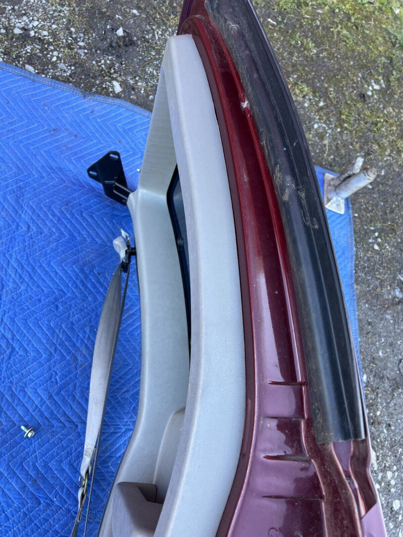 1998 Chevy K1500 Extended Cab Third Door Maroon w/ Trim, Door Card OEM #1506EM