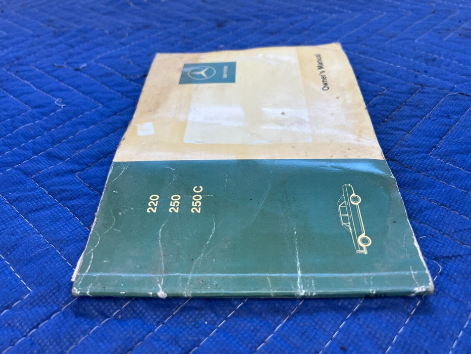 Mercedes 220 250 250C Owner's Manual Book Pamphlet OEM #1990EM