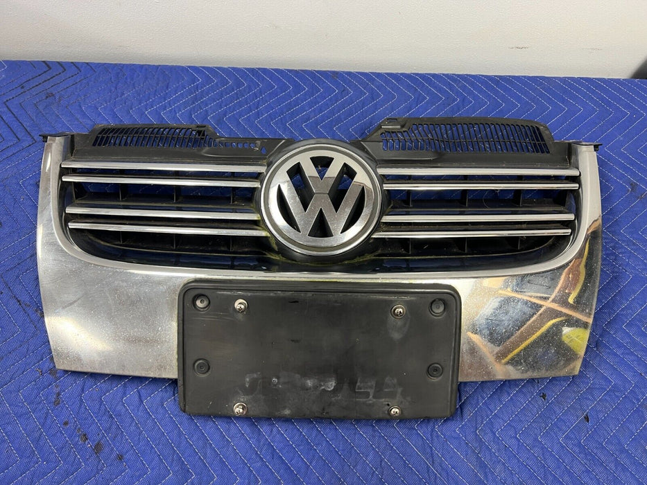 2006-2010 VW Jetta 2.5L Front Upper Radiator Bumper Grille Trim w/Emblem #128MC