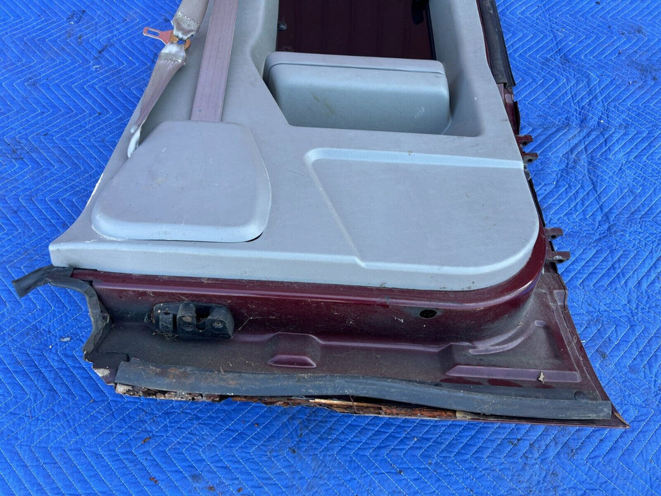 1998 Chevy K1500 Extended Cab Third Door Maroon w/ Trim, Door Card OEM #1506EM