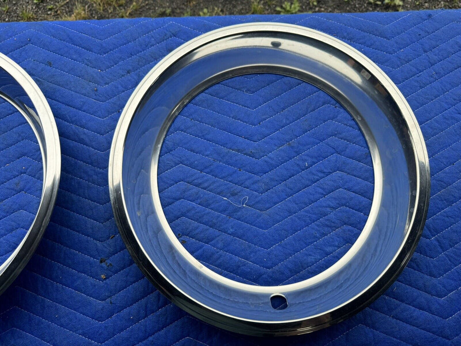 1969 Chevy Camaro Z28 NOS Chrome Trim Ring Set Of 4 9796696 OEM GM #3564E