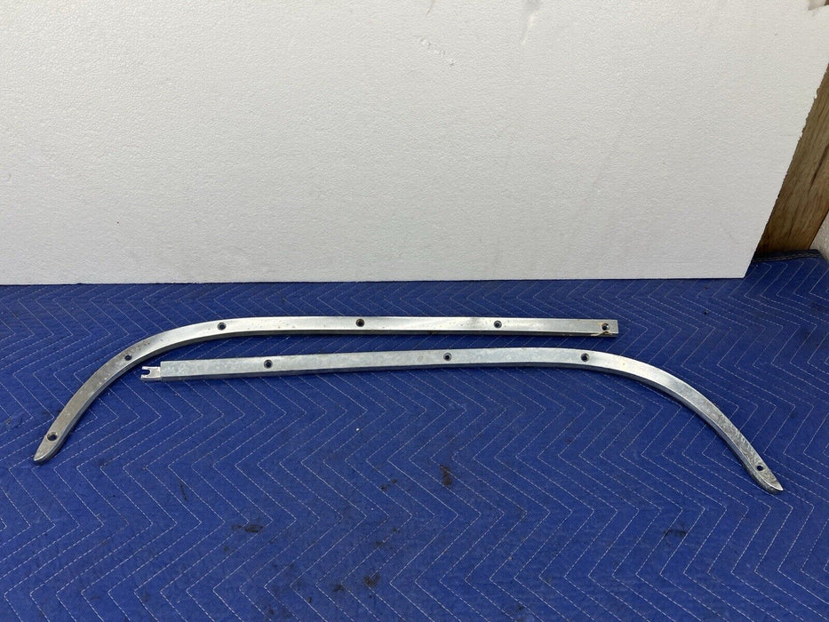 1955-1956 Chrysler Imperial L & R Lower Dash Trim Pair Chrome Vanity OEM #3492E