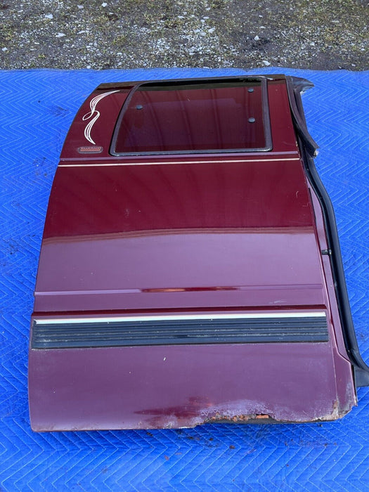 1998 Chevy K1500 Extended Cab Third Door Maroon w/ Trim, Door Card OEM #1506EM