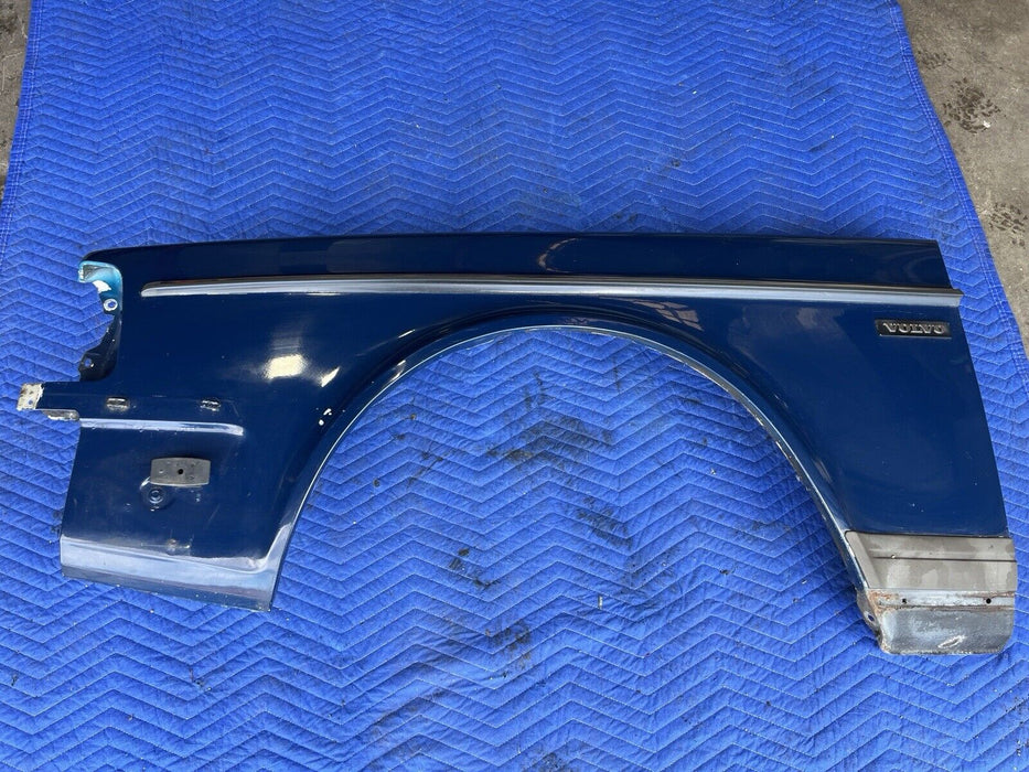 1988-1993 Volvo 240 244 245 Driver Left Front Fender Blue OEM #3759E