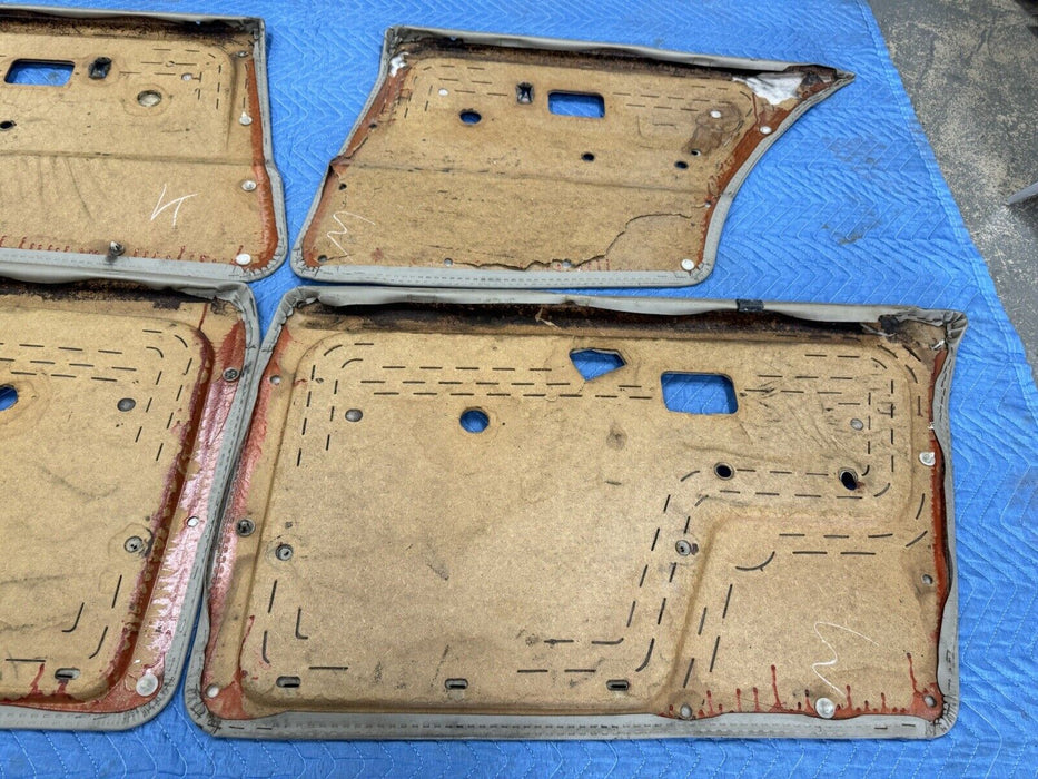 1984-1992 BMW E30 325i 318i Sedan Door Card Panel Set of 4 Tan Cover OEM #3536E