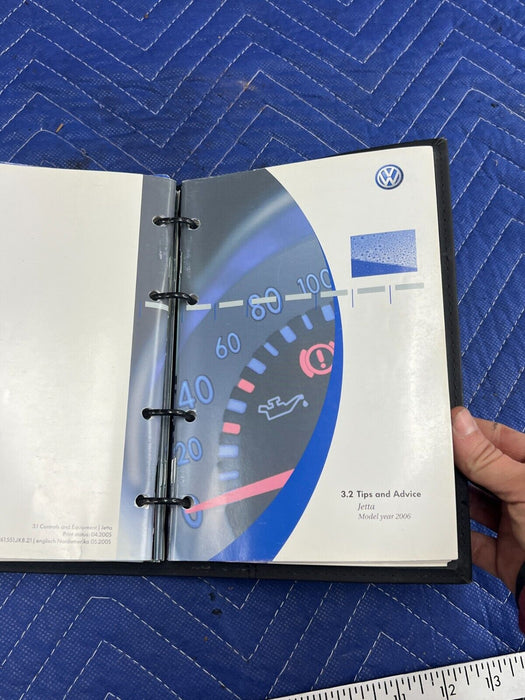 2006-2010 VW Jetta 2.5L Owner's Manual Guide Book w/Black Case OEM #166MC