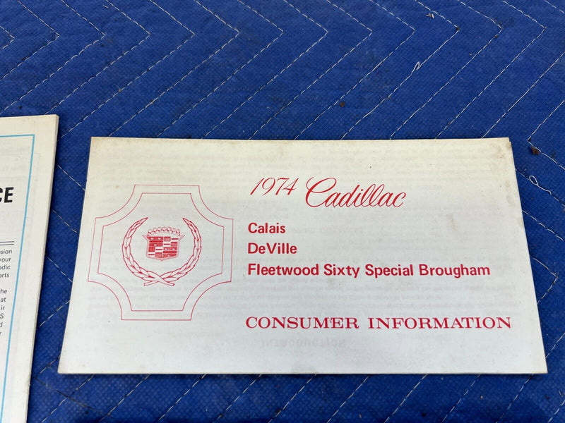1974 Cadillac Owner's Manual Book Pamphlet Information OEM #1992EM