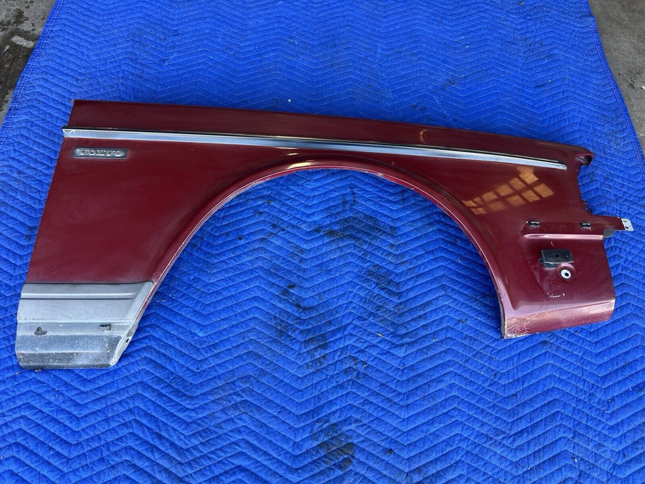 1988-1993 Volvo 240 244 245 Passenger  Right Front Fender Maroon OEM #3758E