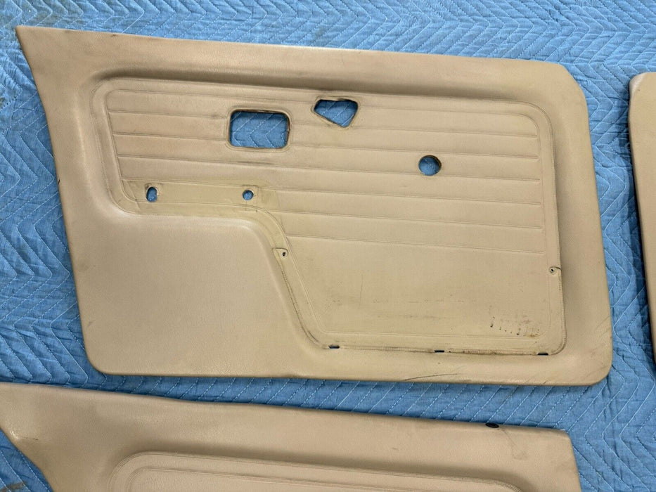 1984-1992 BMW E30 325i 318i Sedan Door Card Panel Set of 4 Tan Cover OEM #3536E