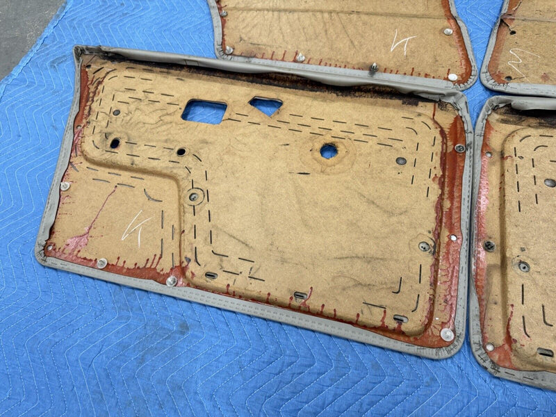 1984-1992 BMW E30 325i 318i Sedan Door Card Panel Set of 4 Tan Cover OEM #3536E
