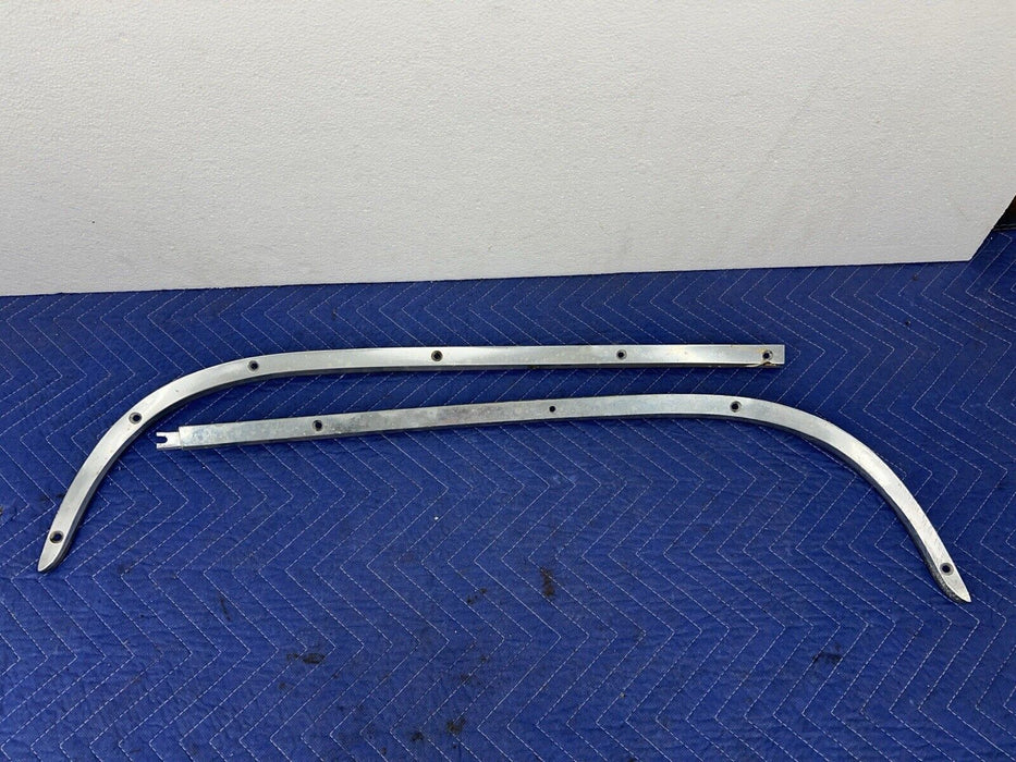 1955-1956 Chrysler Imperial L & R Lower Dash Trim Pair Chrome Vanity OEM #3492E