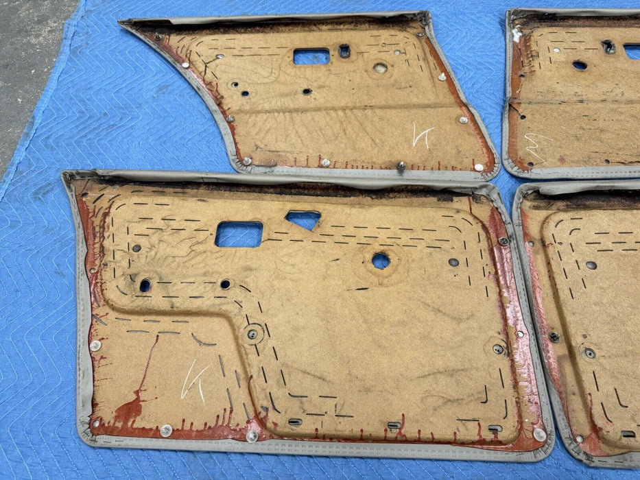 1984-1992 BMW E30 325i 318i Sedan Door Card Panel Set of 4 Tan Cover OEM #3536E