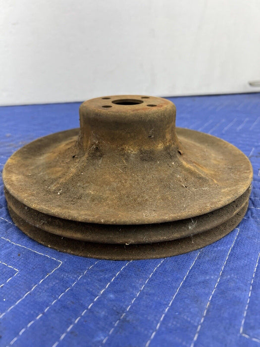 1955-1956 Chrysler Imperial Dual V Belt Engine Pulley Fan 4 Bolt #3502E