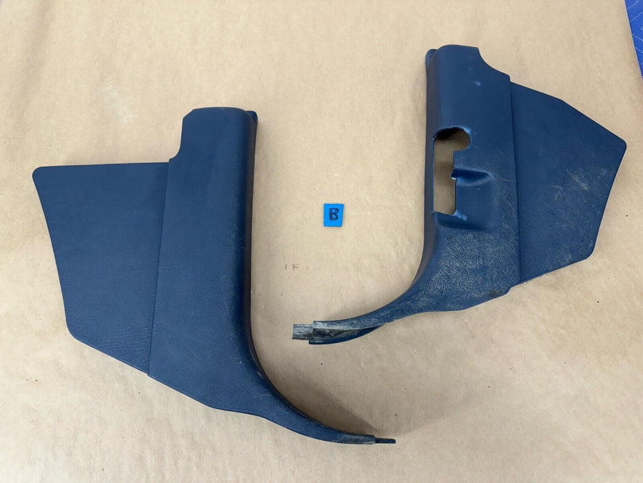 1995-1998 Chevy GMC C/K Truck Suburban Lower Kick Panel Pair Blue Trim #3462EJ