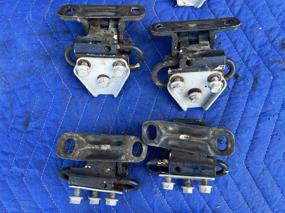 1986-1993 Volvo 240 245 Complete Set Of 8 Door Hinges Upper & Lower OEM #3649E