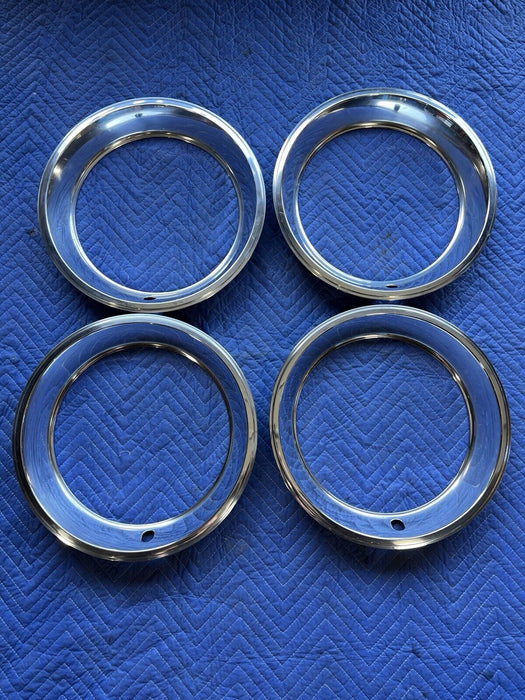 1969 Chevy Camaro Z28 NOS Chrome Trim Ring Set Of 4 9796696 OEM GM #3564E