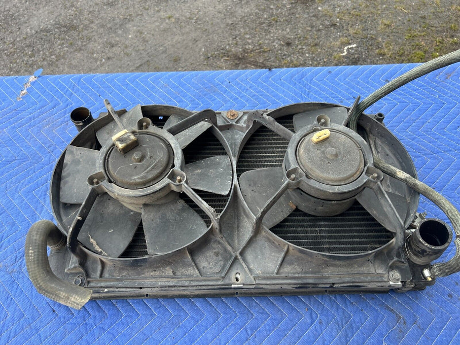 1983-1985 Porsche 944 Radiator & Cooling Fan Stack Pair 94410614302 OEM #1845EM