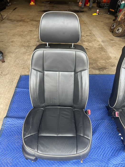 2006-2010 Hummer H3 Left & Right Black Leather Premium Seat Pair OEM #1395EM