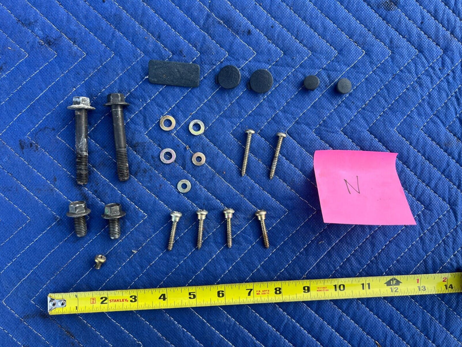 1984-1989 Volvo 740 760 Sedan Driver Left LH Seat Hardware Bolt Set OEM #1604EM