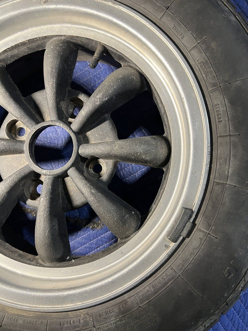 Porsche Karmann Ghia VW EMPI Mag Rim Genuine Vintage 911 15x6 Wheel 4x130 #3388E