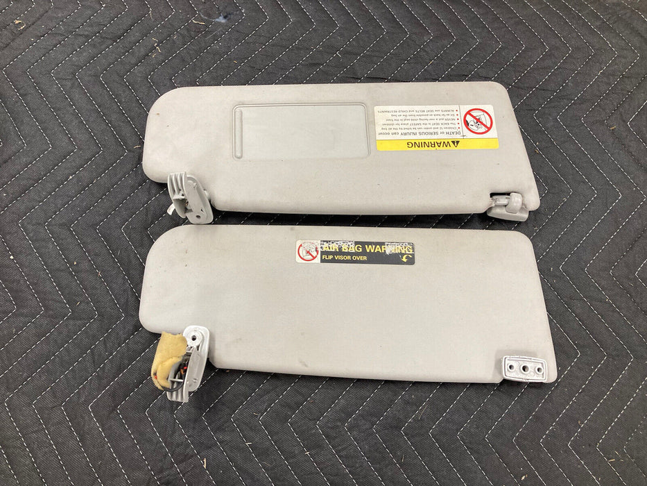 1999-2005 Volkswagen VW Jetta MK4 Sun Visor Pair Left Right Gray OEM #2394M