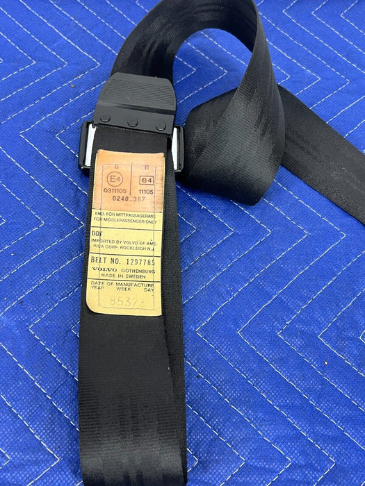 1984-1989 Volvo 740 760 Sedan Rear Middle Seat Belt Assembly 1297785 OEM #1541EM