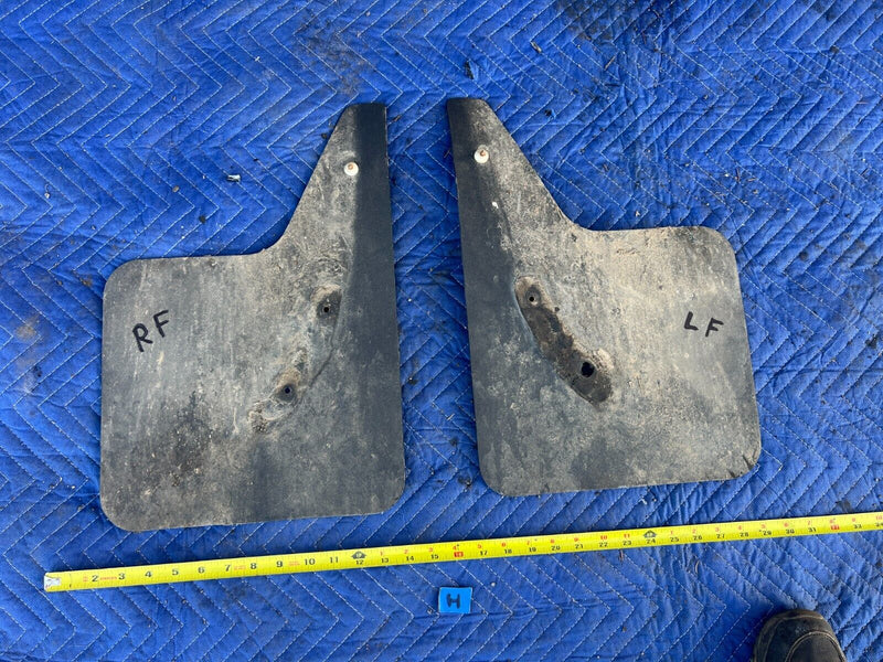 1984-1989 Volvo 740 760 Sedan Front Left & Right Mud Flap Pair Guard OEM #1591EM