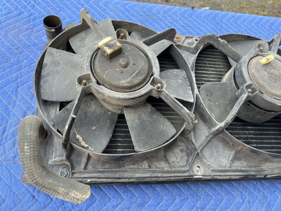 1983-1985 Porsche 944 Radiator & Cooling Fan Stack Pair 94410614302 OEM #1845EM