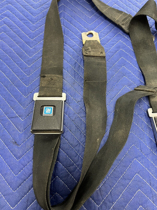 1968-1972 GM Corvette Chevelle Camaro 27A69 Seat Belt Pair & Buckle OEM #3360E