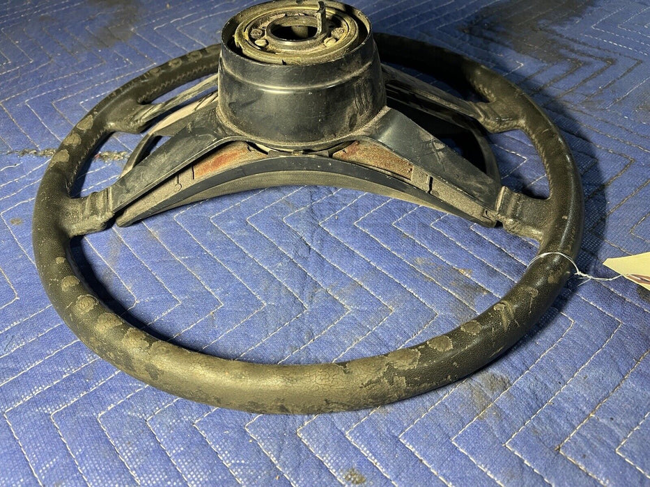 1965-1973 Porsche 911 912 914 Rubber Steering Wheel & Center Pad 380mm #3422E