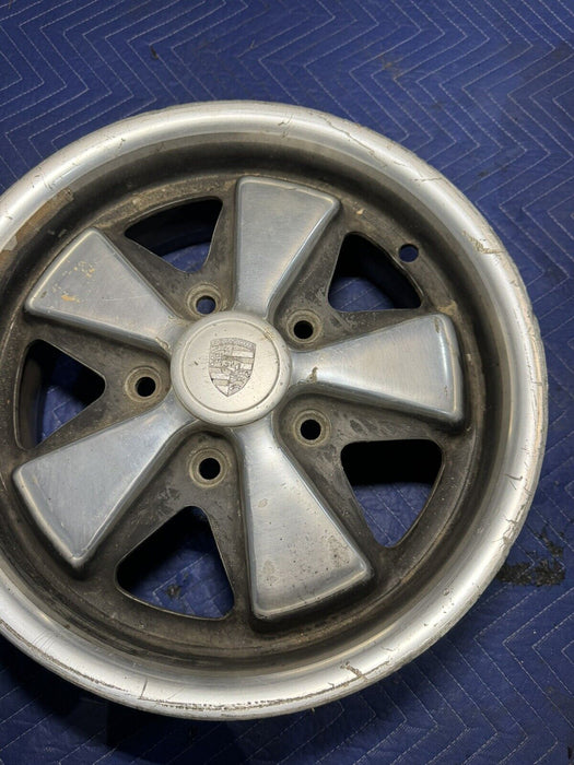 Porsche Genuine Fuchs 911 912 15x6 Wheel 5x130 OEM Deep Offset 91136101206 3368E