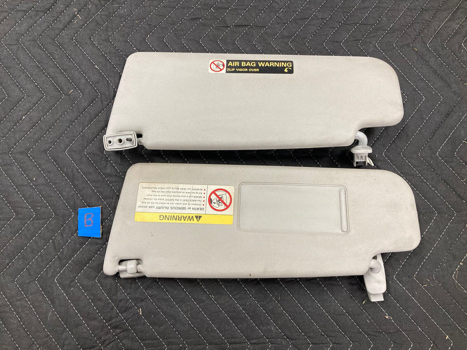 1999-2005 Volkswagen VW Jetta MK4 Sun Visor Pair Left Right Gray OEM #2394M