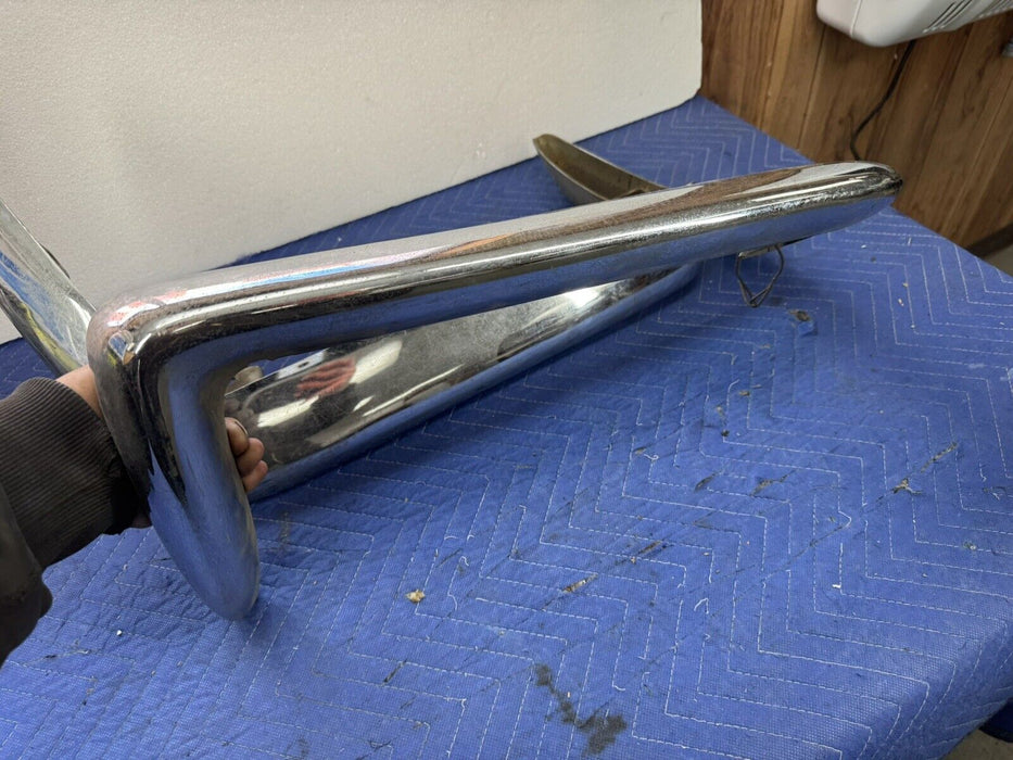 1968-1973 Corvette C3 Chrome Rear Bumper Pair Left & Right GM OEM #3844E