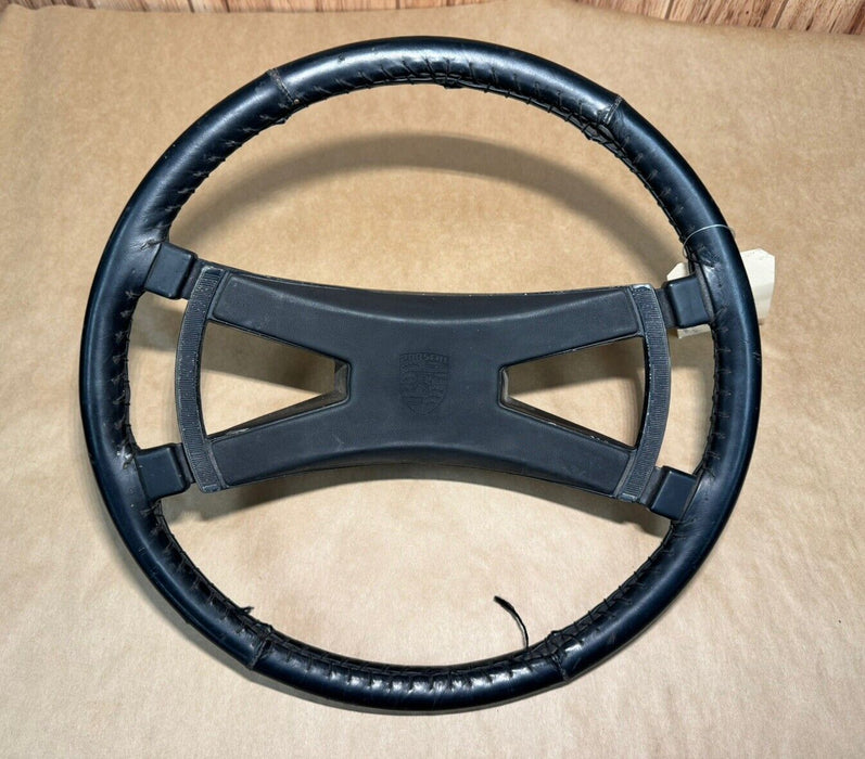 1965-1973 Porsche 911 912 914 Leather Steering Wheel & Center Pad 380mm #3423E