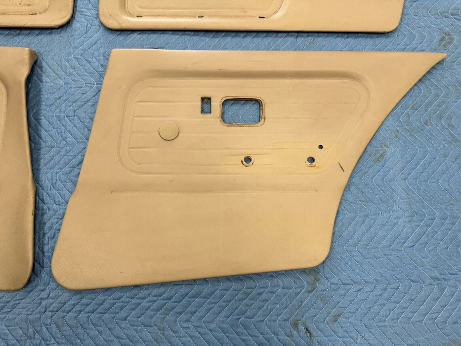 1984-1992 BMW E30 325i 318i Sedan Door Card Panel Set of 4 Tan Cover OEM #3536E