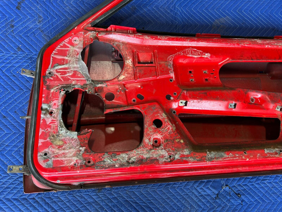 1983-1985 Porsche 944 Front Right Passenger Red Door Assembly Panel OEM #1760EM