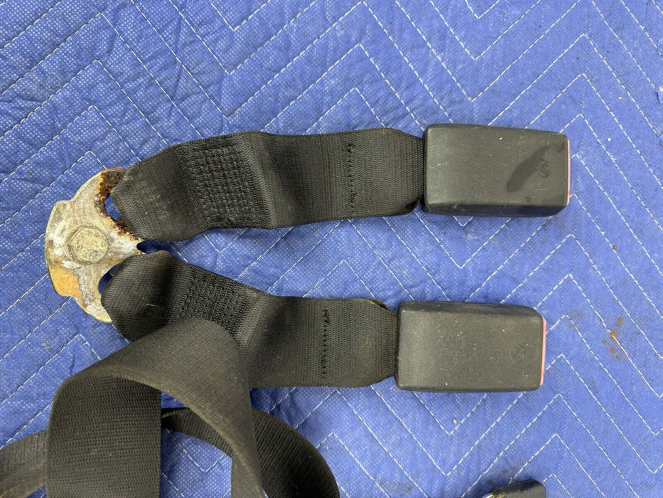 1983-1992 BMW E30 318i 325i Rear Seat Belt Buckles & Center Lap Belt OEM #3391E