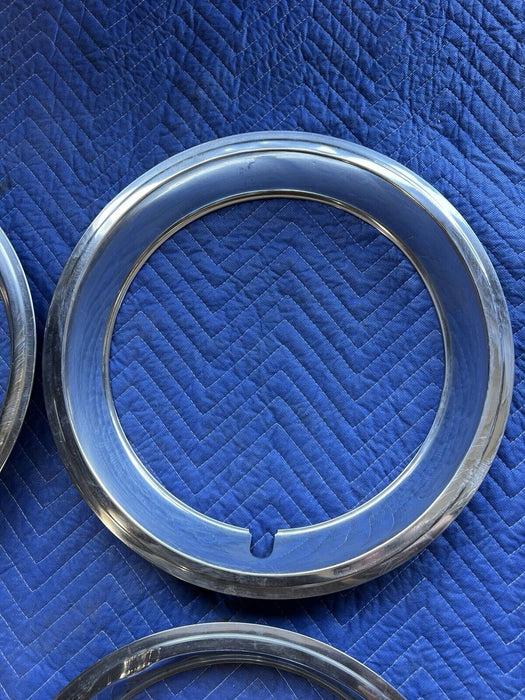 1967-1968 Chevy Camaro Z28 15x6 Rally Chrome Trim Rings Set Of 5 OEM GM #3577E