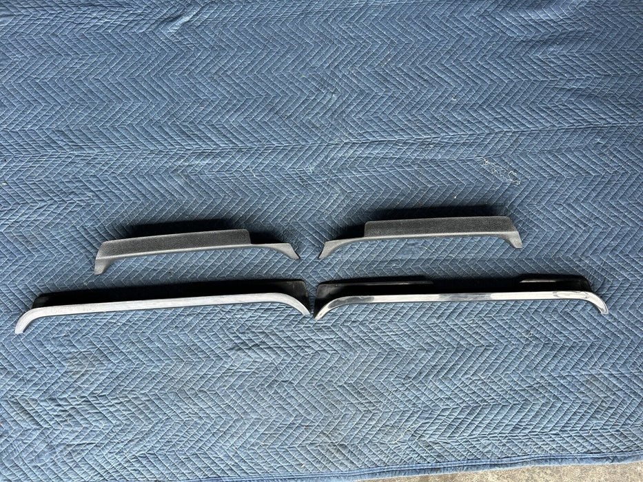 1986-1993 Volvo 240 244 245 Set Of 4 Door Sill Scuff Trim Entry Black OEM #3604E