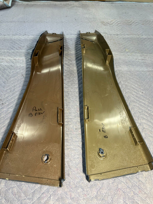 1984-1989 Volvo 740 760 Sedan Left & Right B Pillar Trim Pair 1349819 #1549EM