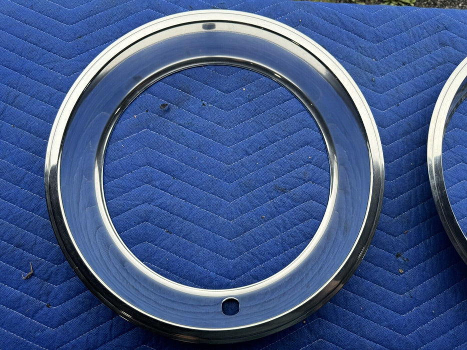 1969 Chevy Camaro Z28 NOS Chrome Trim Ring Set Of 4 9796696 OEM GM #3564E