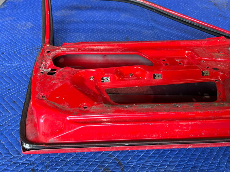 1983-1985 Porsche 944 Front Left LH Driver Red Door Assembly Panel OEM #1759EM