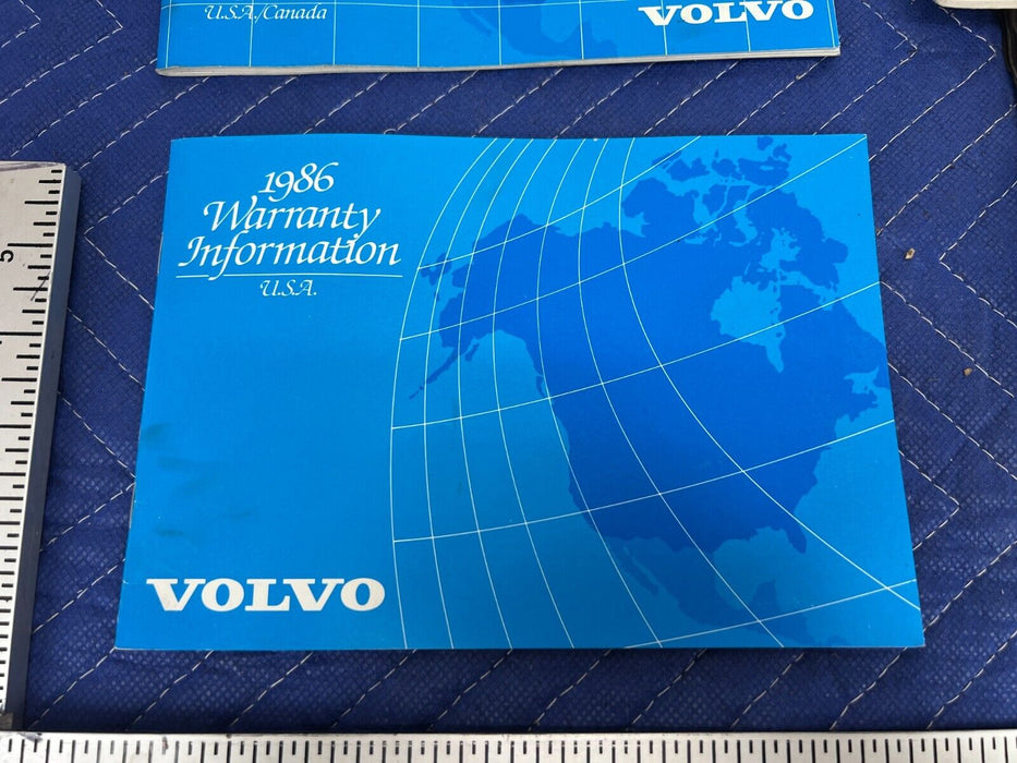 1984-1989 Volvo 740 760 Sedan Owner's Manual Book Set User Guide OEM #1632EM