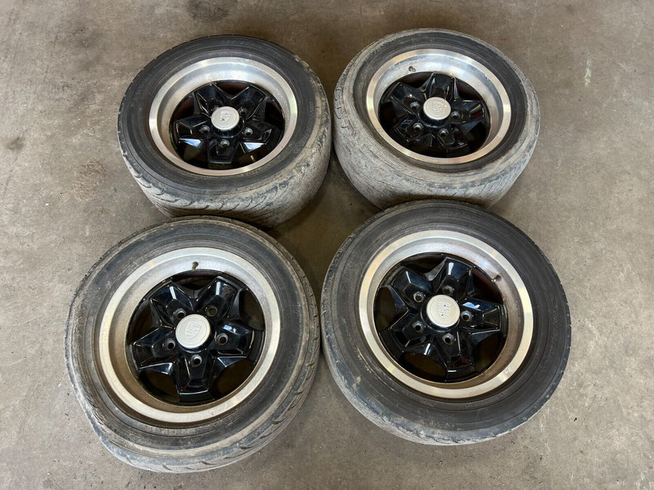 1983-1985 Porsche 944 15" Set of 4 Wheels 7Jx15H2 Rim 225/50 R15 OEM #1751EM