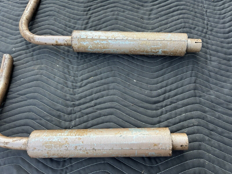 1961-1979 Austin Healey 3000 MK III Exhaust Muffler Pair 89-5308 89-5307 #3814E