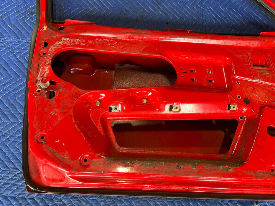 1983-1985 Porsche 944 Front Left LH Driver Red Door Assembly Panel OEM #1759EM